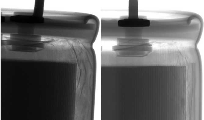X-ray on battery