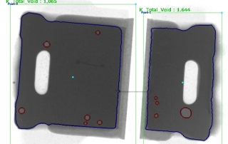 LED light solder voids measurement X-ray